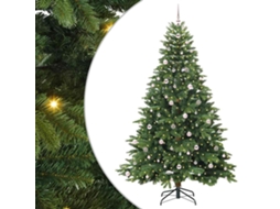 Conjunto 1 Decoração De Natal Vidaxl Verde Plástico (116 X 116 X 240 Cm)