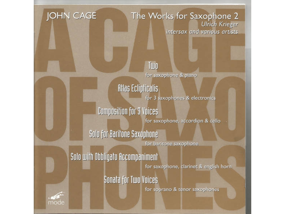 CD John Cage - The Works For Saxophone 1 (1CDs)