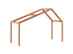 Kid's Bed Roof, Kid's Bed Roofs Vidaxl Marrom Madeira De Pinho (203 X 80.5 X 142 Cm)