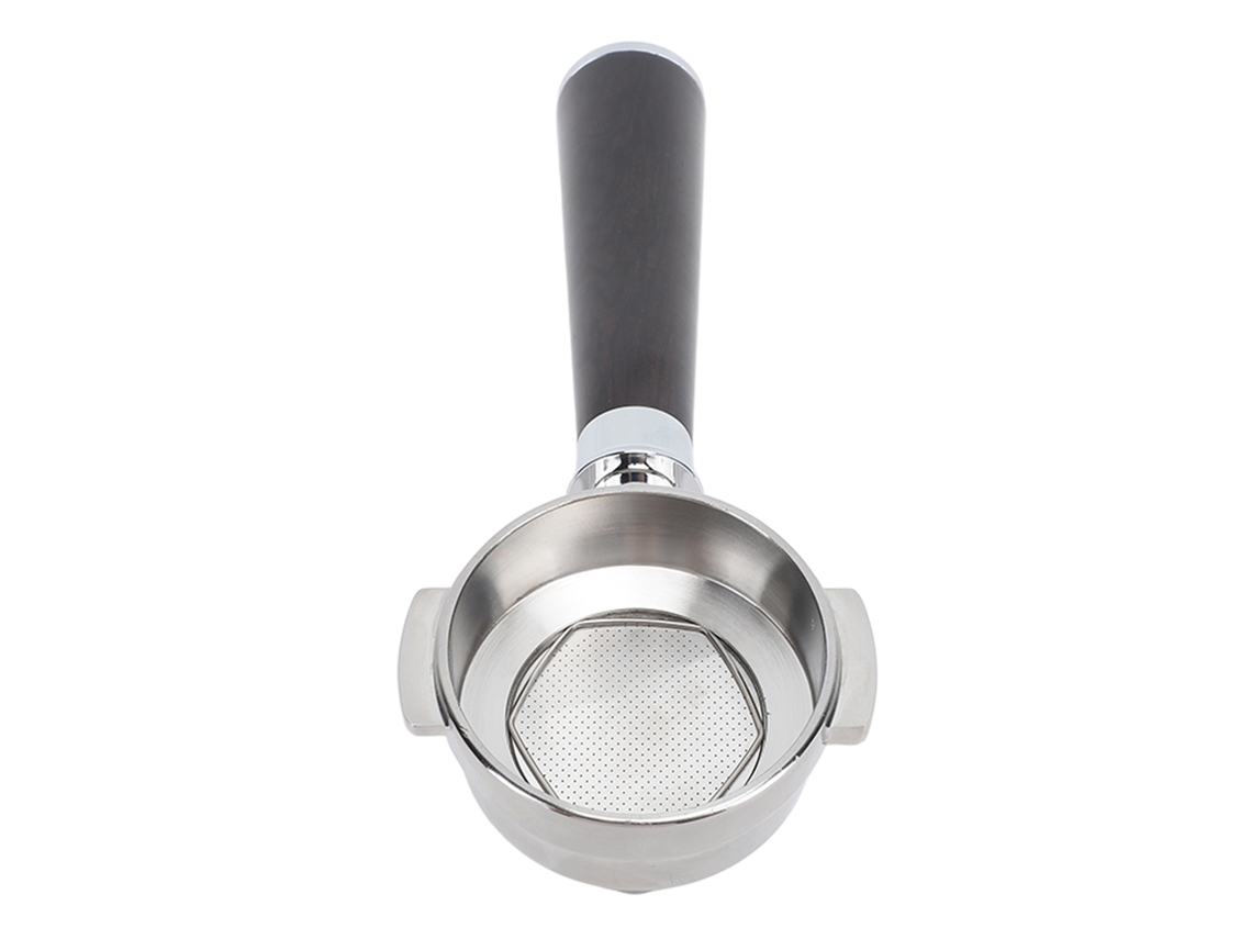 Filtro Sem Base 58mm LAXISCREED Aço Inox Cabo Mogno