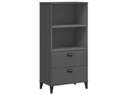 Bookcase, Bookcases Vidaxl Antracite Madeira Processada (n/a)