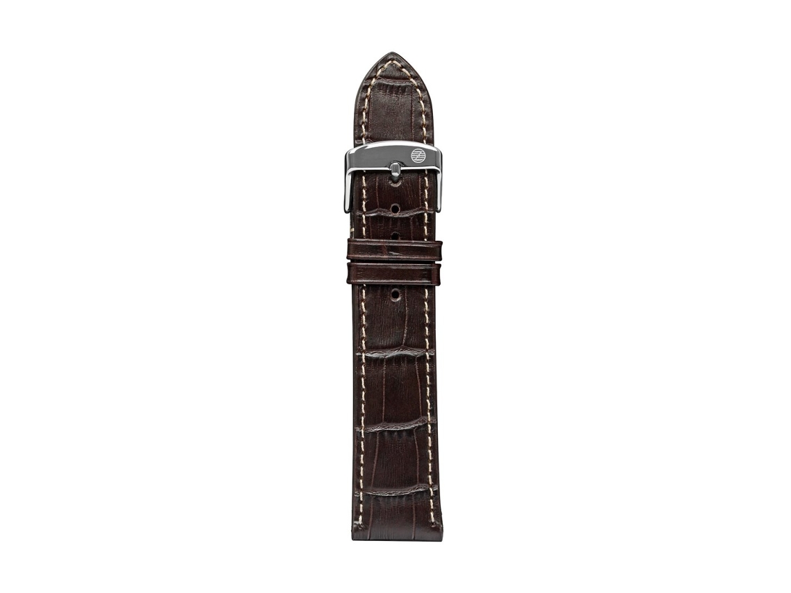 Pulseira em pele castanha, 20 mm Zeppelin