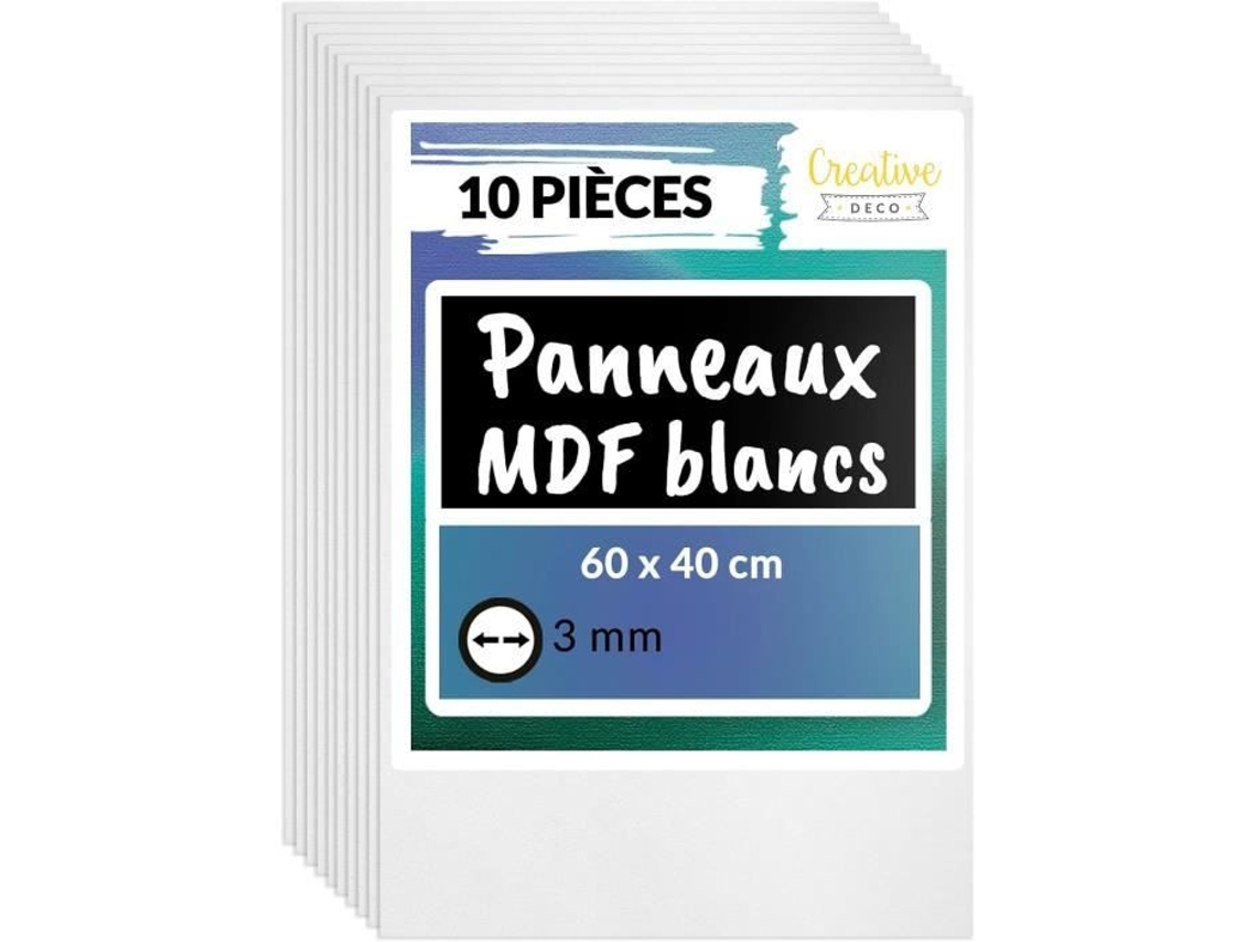 Painéis decorativos criativos de MDF, conjunto de 10, 600 x 400 x 3 mm, para pirografia e gravação DIY