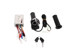 Kit de controlador de motor de bicicleta elétrica 48v 500w com mando acelerador, painel quadrado, 9 luzes e chaves
