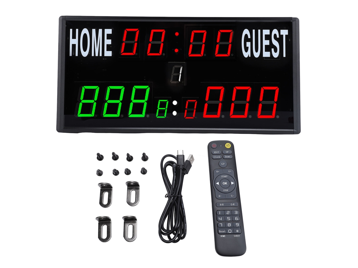 Placar Eletrônico Led Com Controle Remoto Para Basquete