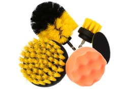 Set De 5 Escovas Para Furadeira Elétrica Com Manuel Hexagonal Redondo De 6mm Para Polir E Lixar