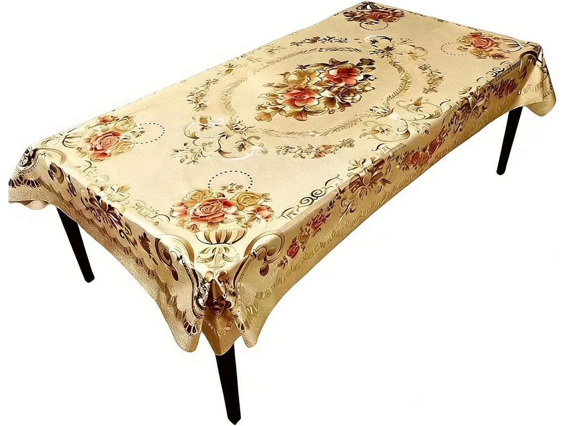 Toalha De Mesa Retangular Para Mesa De 90 X 150 Cm, Impermeável E Resistente.