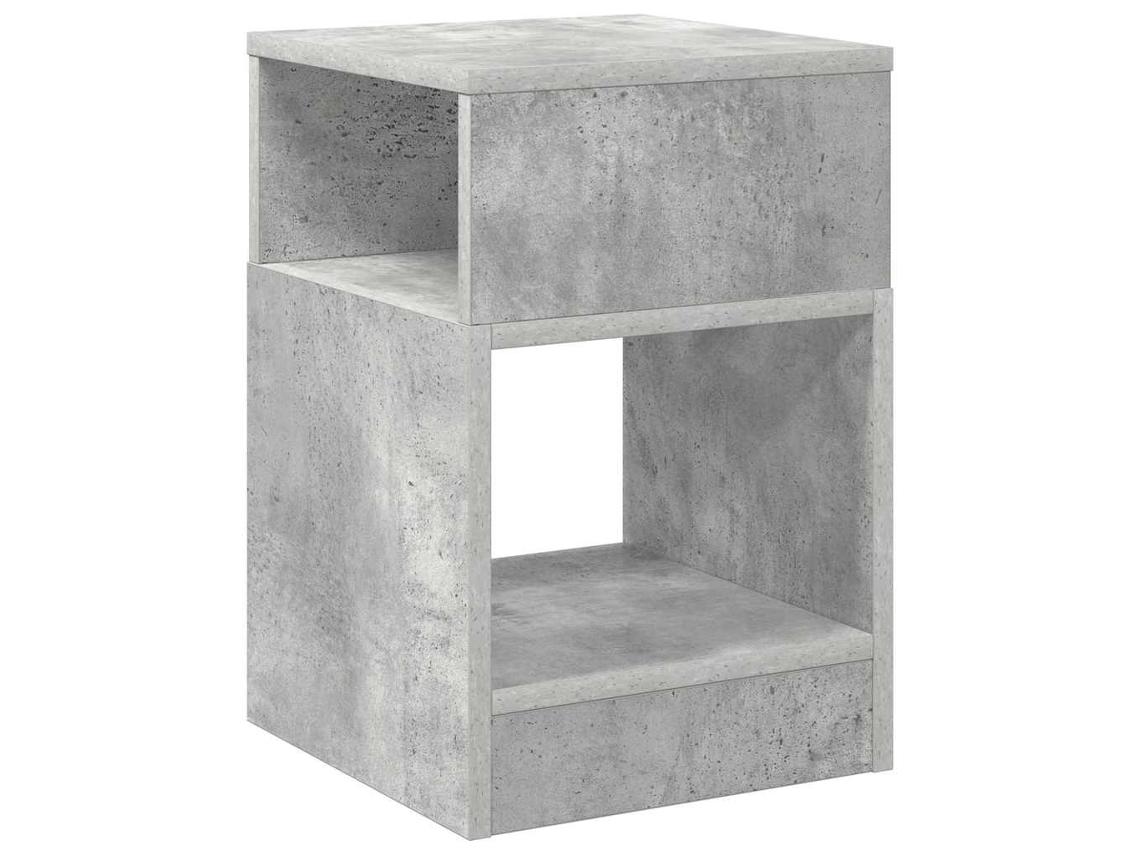 Mesa Lateral | Mesa Lateral | Mesa Para Sala Cinza 30,5 X 30 X 45 Cm Madeira Processada