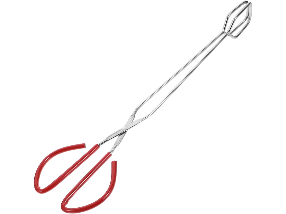 Pinça Flexível E Fácil De Transportar, Em Aço Inoxidável, Com Cabo Longo, Para Churrasco, Cor Sortida, Ideal Para