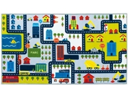 Tapete Infantil Impresso Circuito 75x133 Cm