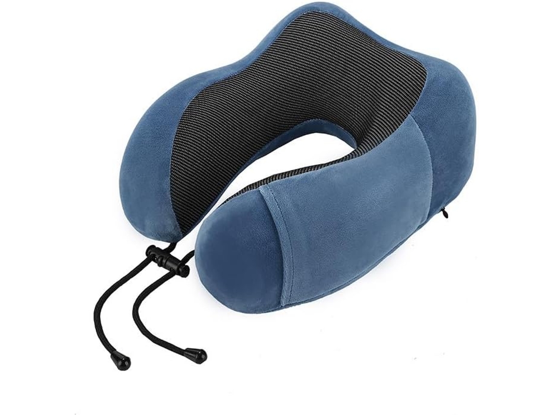 Almofada De Pescoço Em Espuma Viscoelástica Em Forma De U, Suporte Ergonómico E Conforto Com Recuperação Lenta | Removível E Lavável