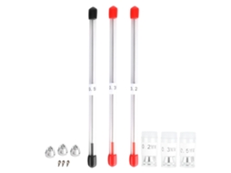 Kit de reposicionamento Primerox Bico, Agulha e Tampa para aerógrafo 0,2/0,3/0,5 mm em aço inoxidável