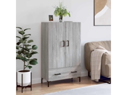 Vidaxl Armário Alto Derivados De Madeira 69,5x31x115cm Cinza Sonoma