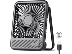Ventilador de Mesa USB Ultra Silencioso com Inclinação 180° e 3 Velocidades | S/MARCA