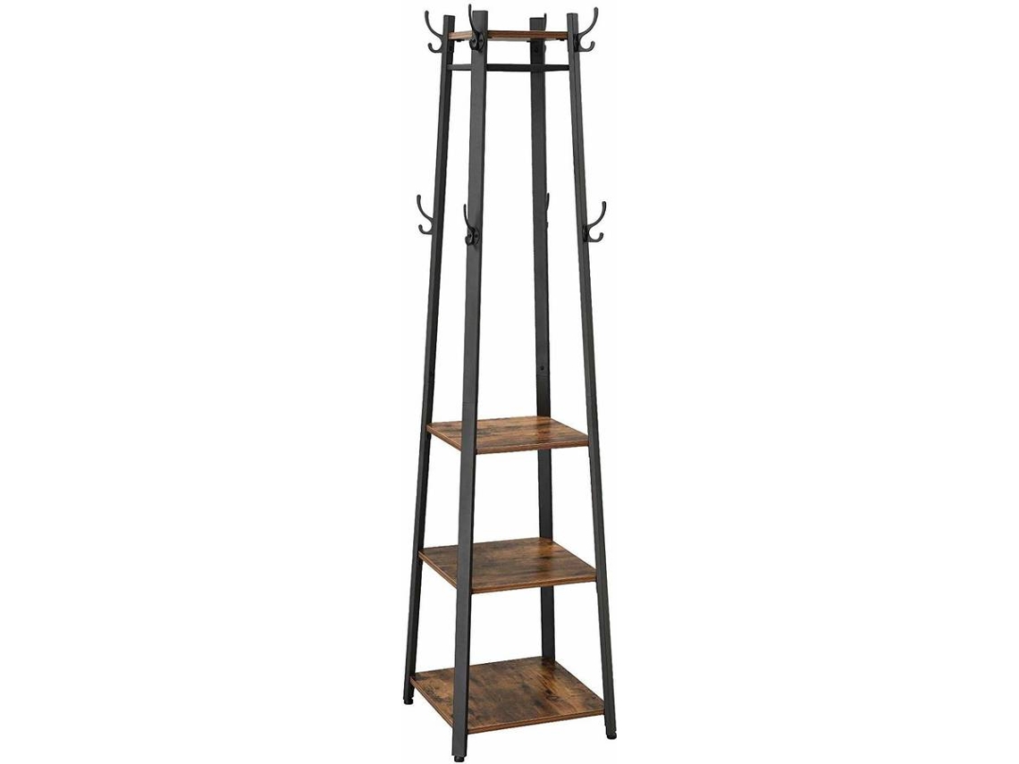 Suporte de Cabides ART PLANET Rústico Castanho (45x45x181cm)