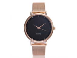 Relógio Feminino Vansvar Pulseira de Malha Quartzo Design Simples Trendy