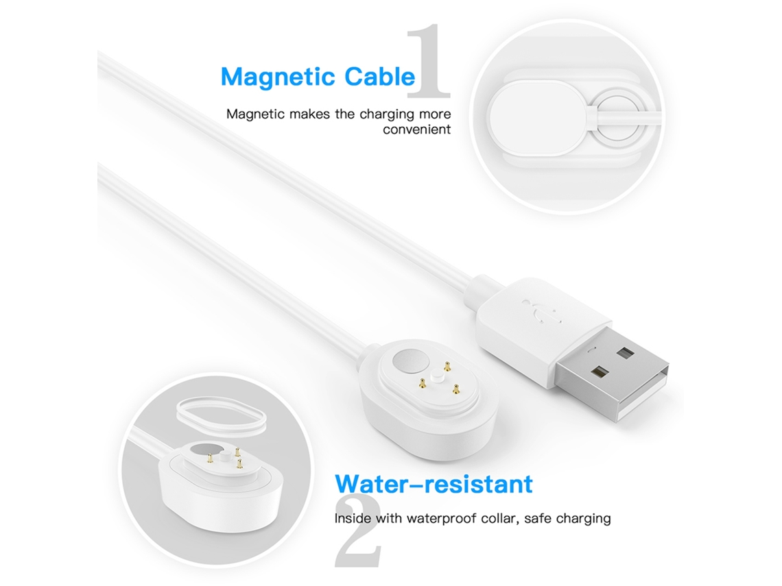 Cabo De Carga Magnético Impermeável Para Arlo Ultra 4k Uhd Cabo De Alimentação 6m/9m Branco Sem Plug Para Interior E Exterior