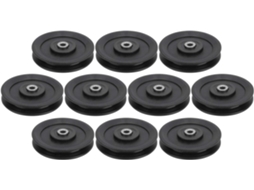 Conjunto De 10 Polias Com Rolamento Nylon Para Fitness, Acessórios