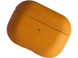 Suporte Para Fones De Ouvido Em Couro Dividido Luxo Com Bateria Led Integrada E Recortes Precisos Acesso Total Ao Estojo