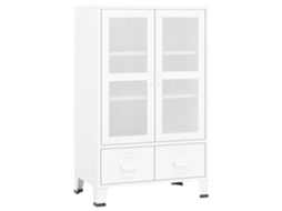 Storage Chest, Storage Chests Vidaxl Branco Metal (n/a)