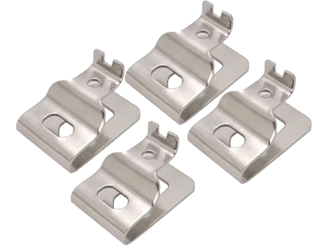 Presilhas de cinto para ferramentas elétricas Fomiyes, ajustáveis e resistentes, em aço inoxidável, pacote com 4 peças.