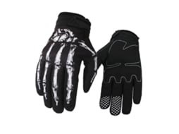 Par de luvas de moto com esqueleto, impermeáveis, antivento, esportivas, MTB S/MARCA