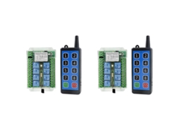 Interruptor de controle remoto RF Semi Fio com 8 canais (2 unidades), 9-72 V CC, para controle remoto de motores.