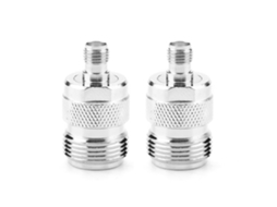 2 Peças Adaptador Rf N Fêmea Para Sma Fêmea Conector Coaxial Teste