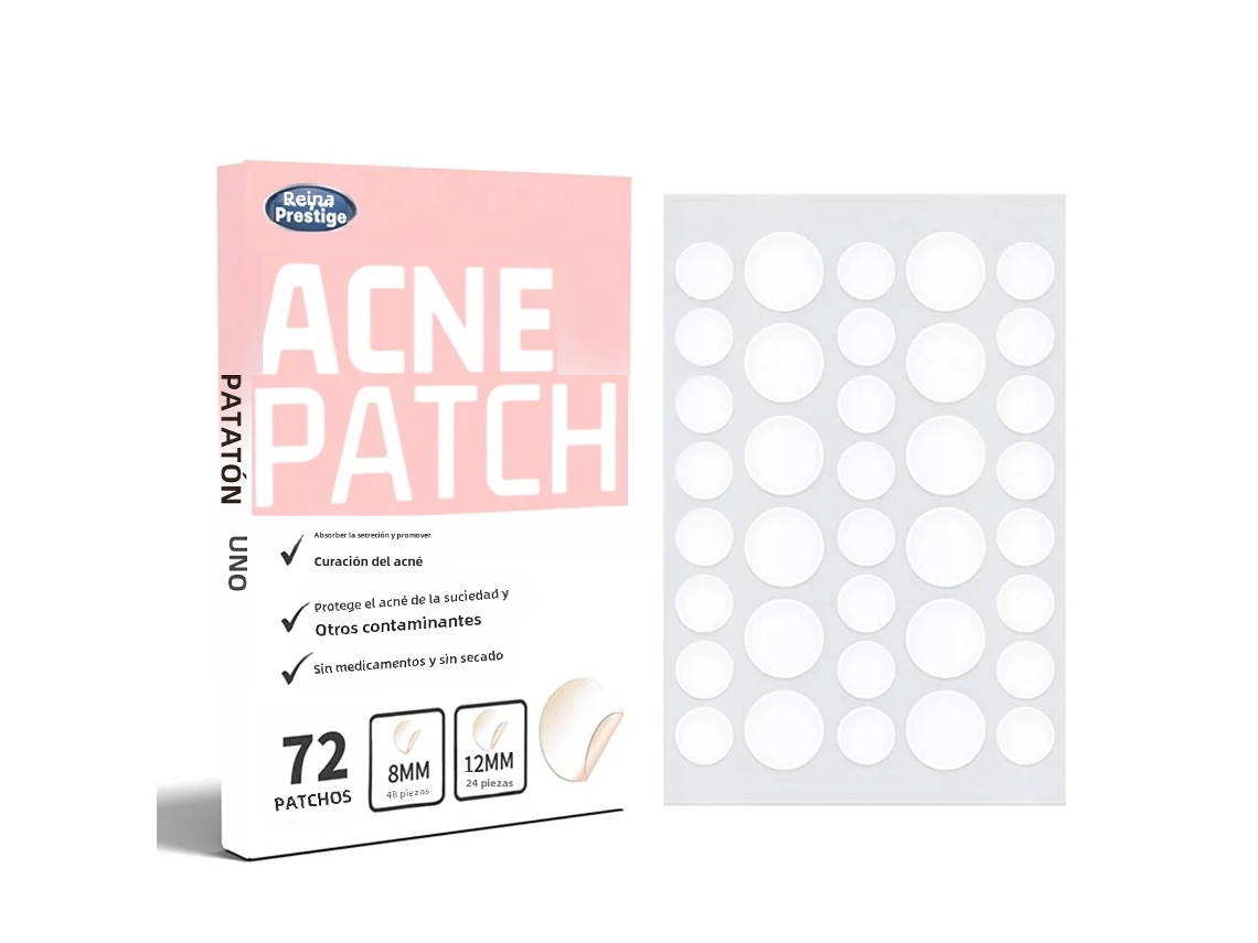 Pacote Com 72 Adesivos Invisíveis De Hidrocoloide À Prova D'água Para Acne, Adequados Para Marcas E Cicatrizes De Acne.