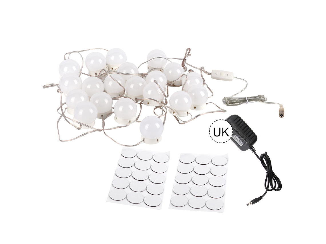 Kit Luzes Led Espelho Dimming Plug Usb Tipo Uk