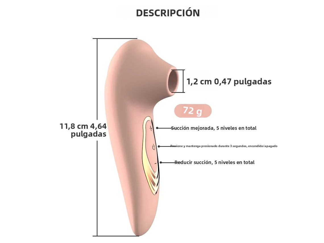 Vibrador Feminino MDUG com Estimulador Clitoriano, Silencioso