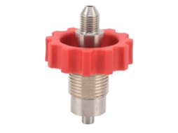 Adaptador de Enchimento de Gás Co2, Aço Inoxidável, Roscas G5/8 para 7/16 20, Engrenagem Vermelha S/MARCA