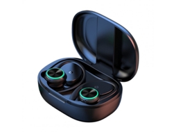 Auriculares Bluetooth True Wireless R201 Display Digital Estéreo Alta Fidelidade Música Gancho para Negócios desportos Preto