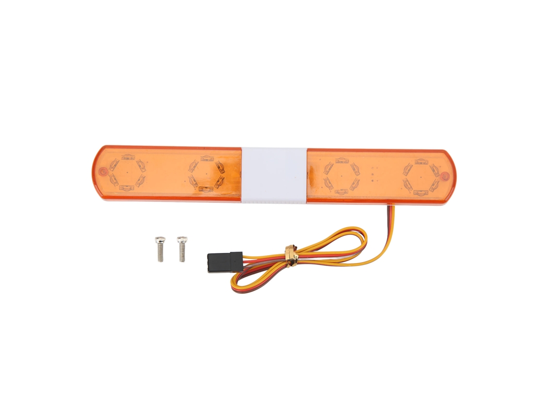 Mali luz de Polícia Rc Led Ultra Brilhante Simulação para Carro Modelo 1:8 1:10 Amarelo 145x22x12mm