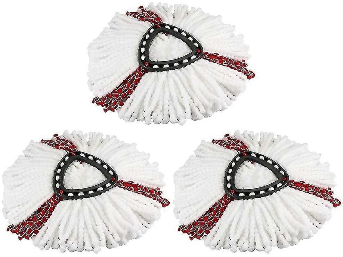 Conjunto De 3 Acessórios Para Mop, 2 Em 1, Em Microfibra, Compatível Com Espremedor Fácil.