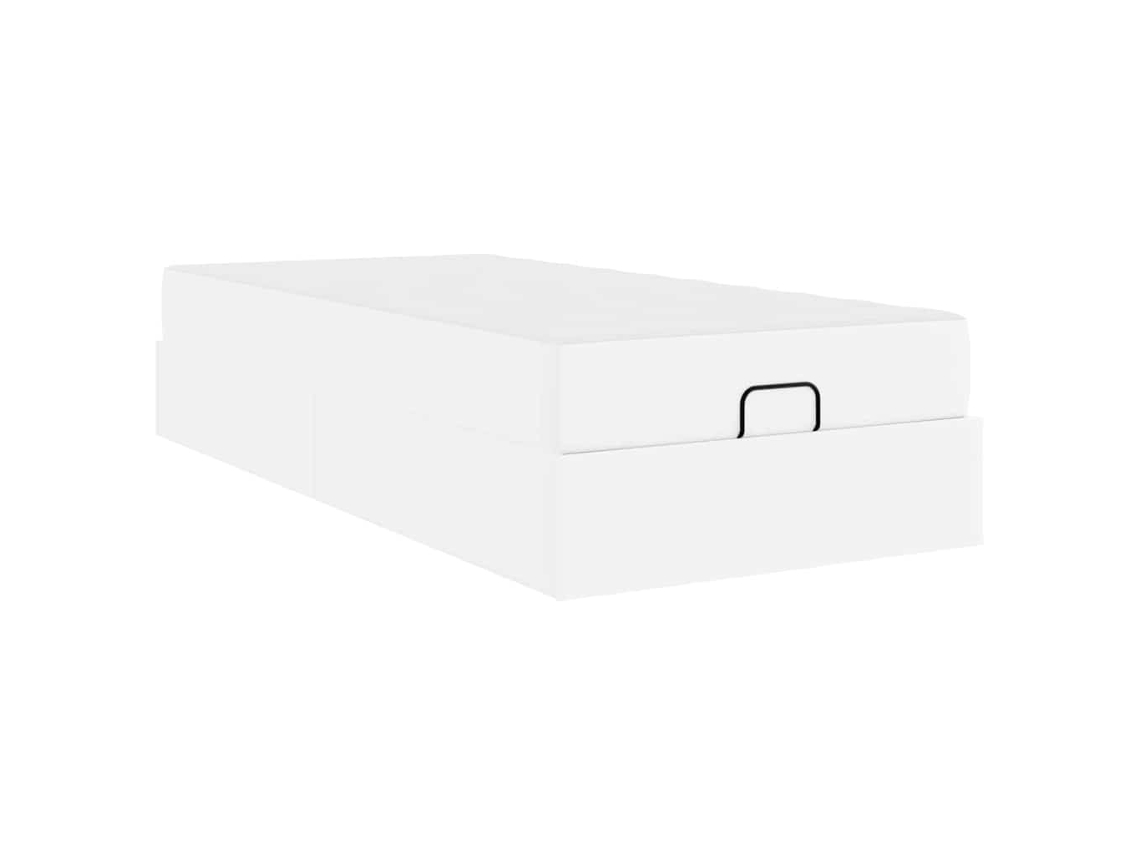 Conjunto 2 Cama Moderna Vidaxl Branco Pvc (90 X 200 Cm)