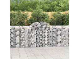 Vidaxl Cestos Gabião Arqueados 30 Pcs 200x50x100/120 Ferro Galvanizado