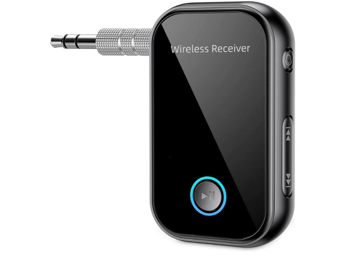Receptor Bluetooth 5.0 Adaptador Auxiliar Bluetooth para Carro com Cancelamento de Ruído/Chamadas Viva-Voz YIZHOOD