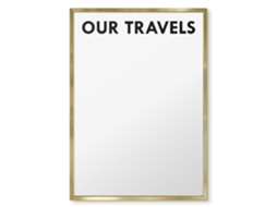 Magnetic Wall Board Our Travels For The Office Espelharte (50x70 Cm)
