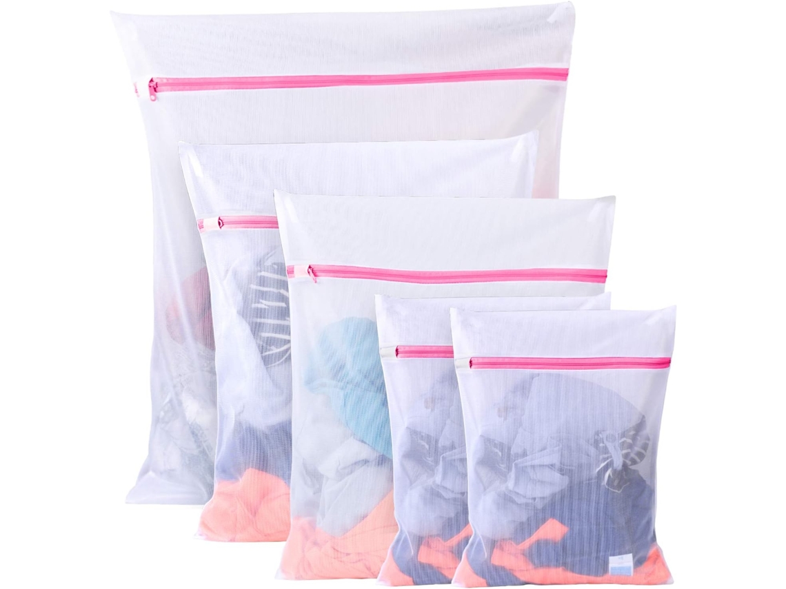 pacote com 5 redes para lavanderia BRILVIBERA (1xl+2l+2m)
