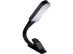 Luminária De Leitura Led Doitool Com Clipe, Iluminação Usb, Proteção Ocular, Haste Flexível 360°, Ideal Para Leitura No