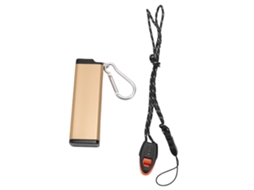 Tubo De Almacenamiento Metálico Airtight Aluminio Resistente Al Agua Para Camping Viajes Oro