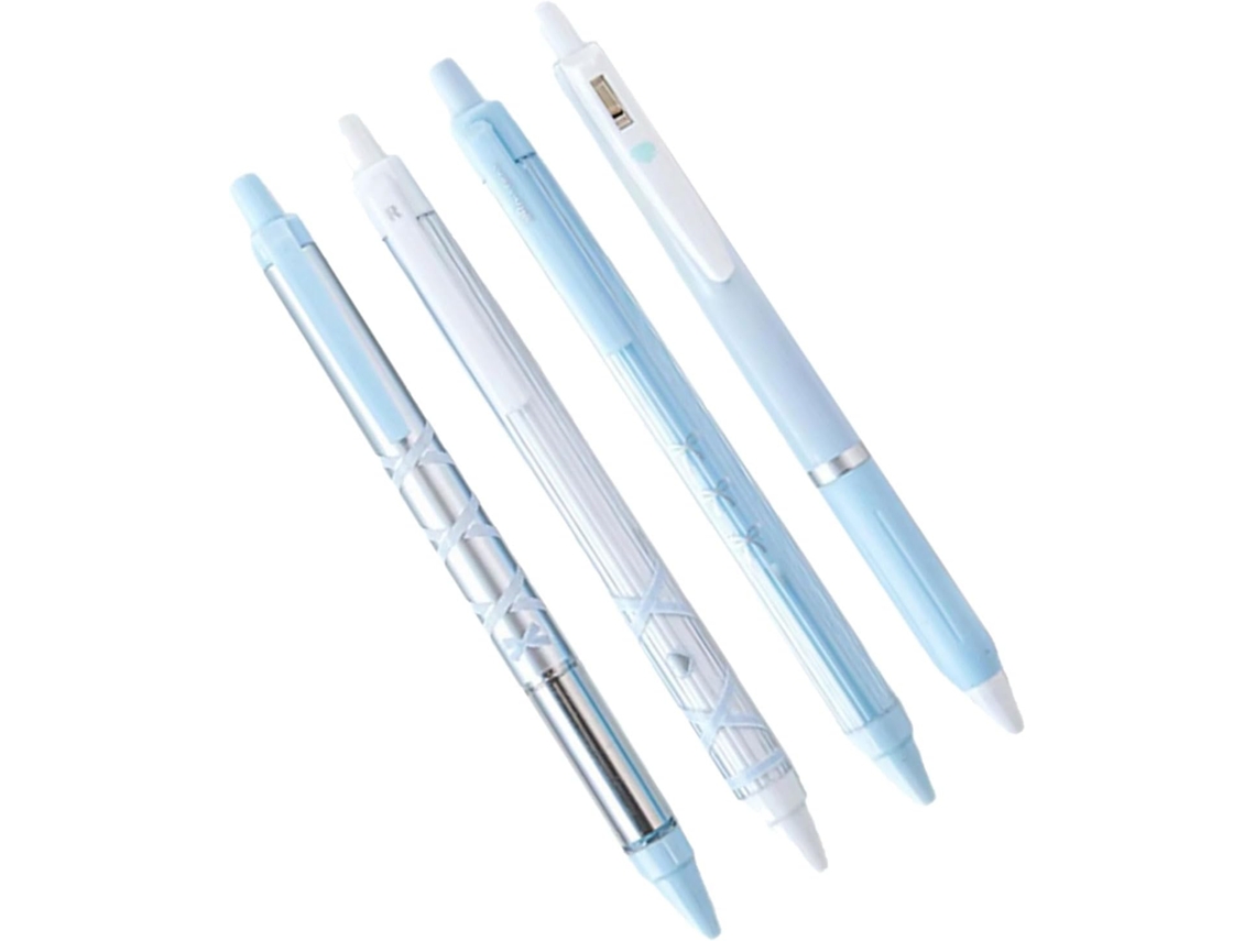 Conjunto de 4 Arcos Retráteis de Tinta Gel de 0,5 Mm, Pretos SFUSHOS