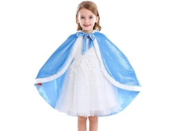 Capa Com Capuz Estilo Cartoon Para Meninas, Azul Princesa, Resistente E Confortável, Pela Marca Laxiscreed