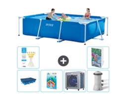 Piscina com Estrutura Retangular 300x200x75 Cm 5 peças S13 INTEX