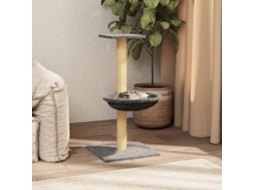 Vidaxl Árvore Com Poste Arranhador Sisal 74 Cm Cinzento