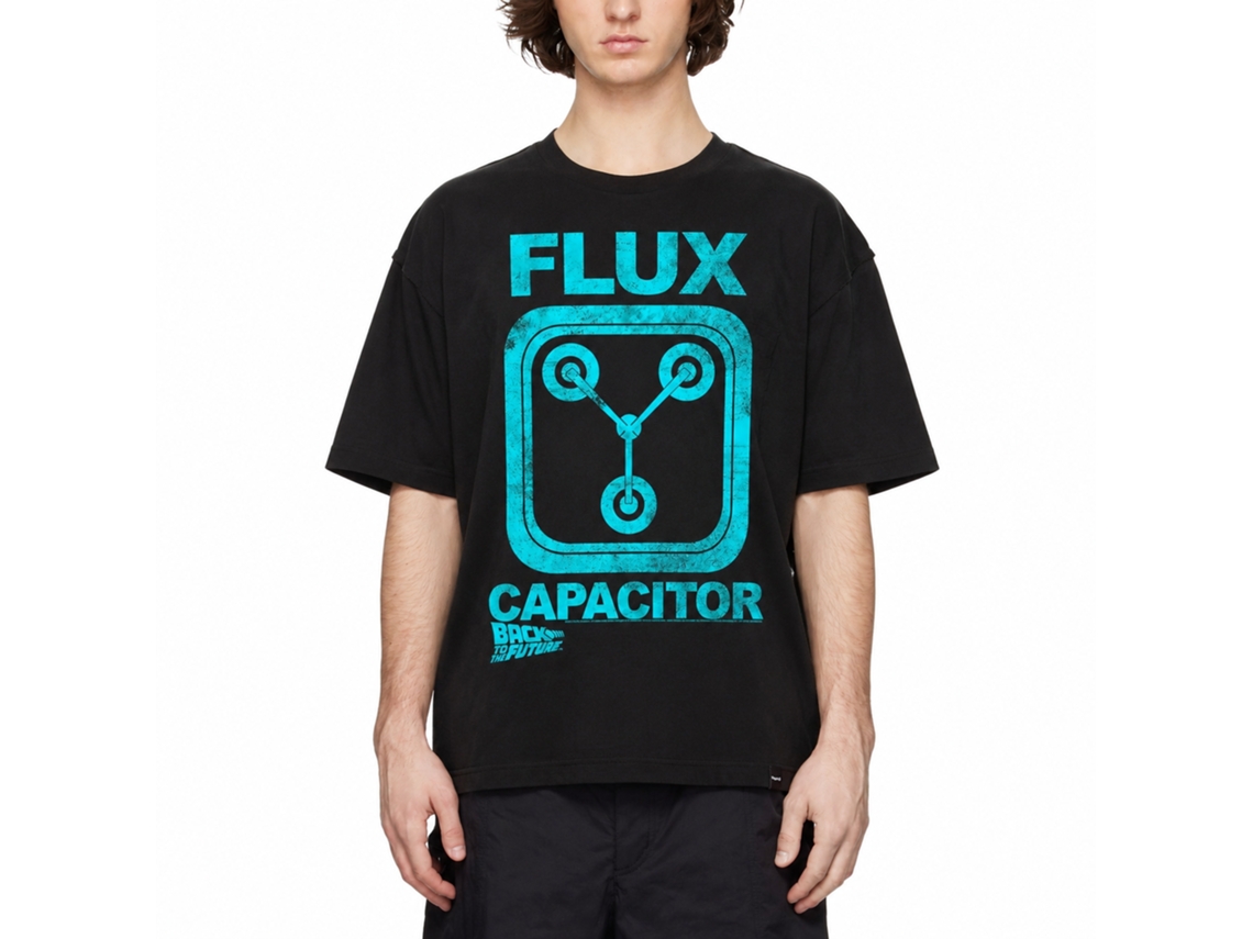 Rockinstone Back To The Future Movie Flux Black Adult Shirt Size:s