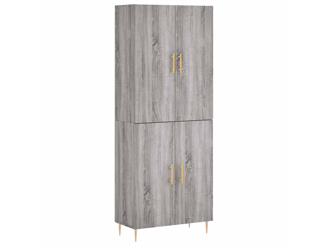 Guarda-roupa alto em madeira Sonoma Cinza, exclusivo da Maison (69,5 x 34 x 180 cm)