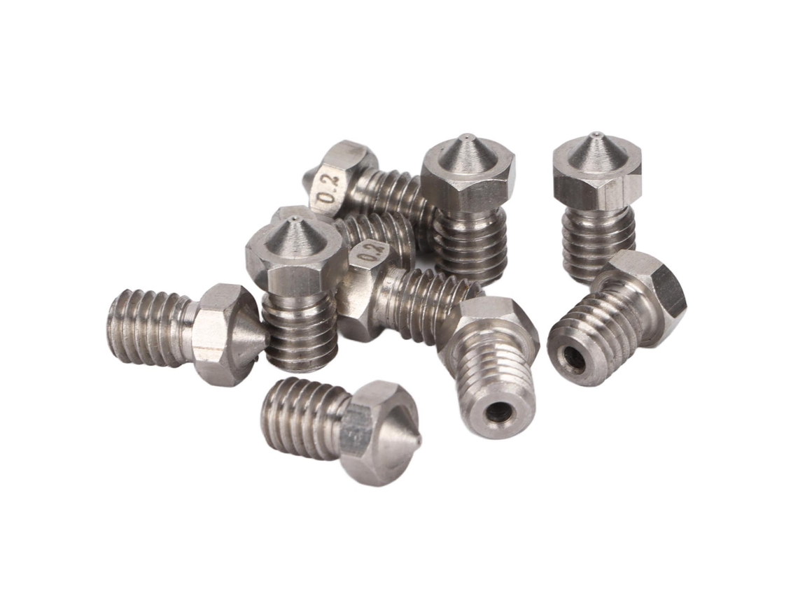 Boquillas Extruder Impresora 3d Acero Inoxidable 0.2mm, Accesorios De Alta Calidad
