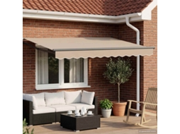 Vidaxl Toldo Retrátil Elétrico Bege 3 X 2,5 M
